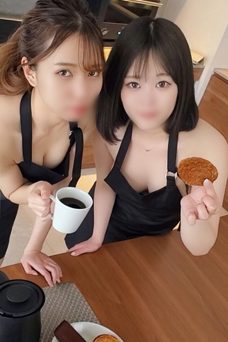 4p连续中出黑发的纤弱的孩子和巨乳的动画配音打工伙伴的咖啡店店员-cd1